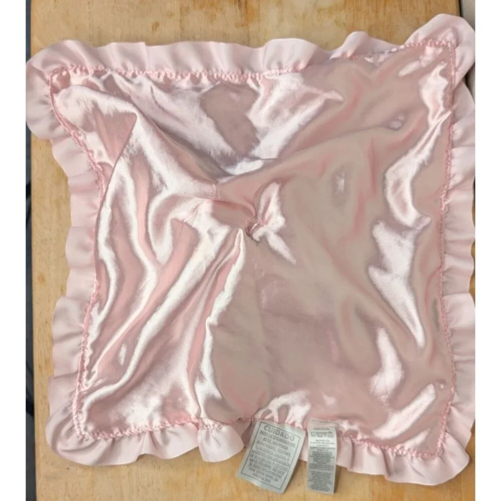 Carters Pink Brown Cheetah Satin Trim Ruffles Plush Cat Security Lovey 2012